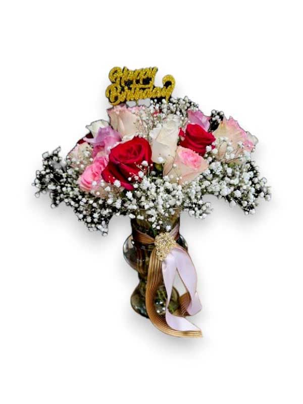 Birthday Glam Flower Arrangement