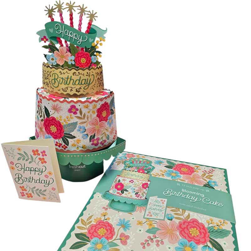 Blooming Birthday Cake Pop-up Card