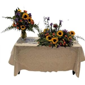 Cremation Memorial Service Flower Arrangement Combo Bright