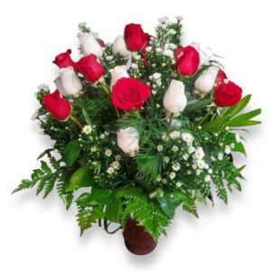 Fire and Ice Flower Arrangement