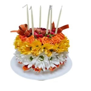 Floral Fantasy Birthday Cake Assorted Colors