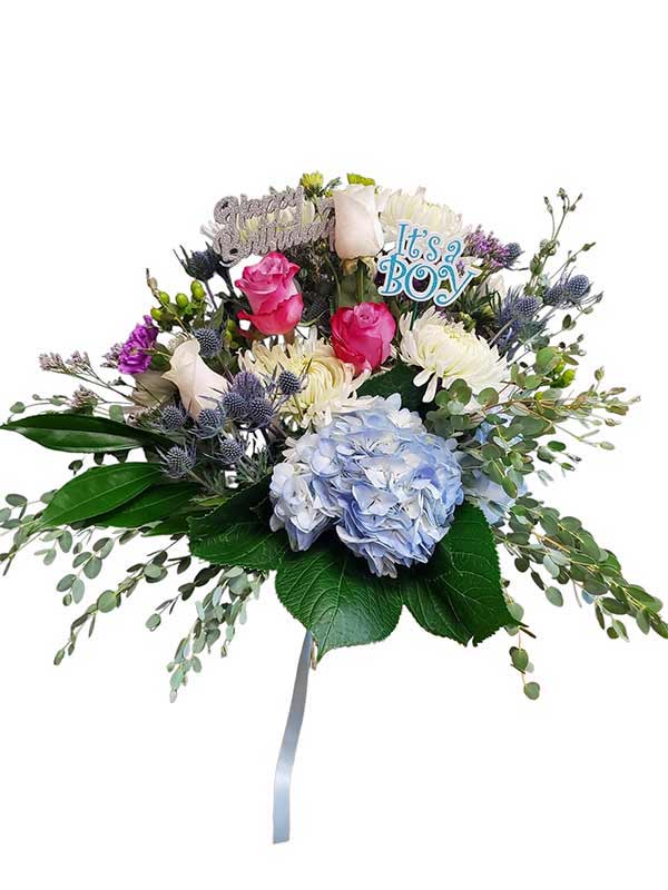 Happy Birthday Baby Flower Arrangement
