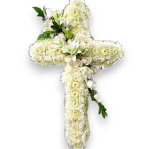 Sympathy Cross Flower Arrangement
