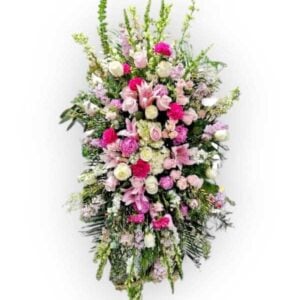 Pink and White Sympathy Spray