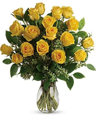<p>Your Love & Devotion delivered. Surprise your special one with this gorgeous arrangement of yellow roses.</p>
<p>It’s a an unforgettable display of your timeless love.</p>