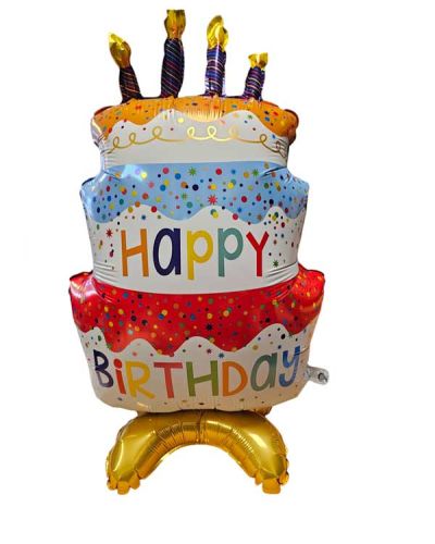 <p>Send a balloon centerpiece for a birthday, this mylar balloon is air-filled and measures 29inches tall, arrives inflated ready for the birthday celebration, a great item to send to a workplace, has a stand so can be set on desk. Long lasting and colorful. </p>